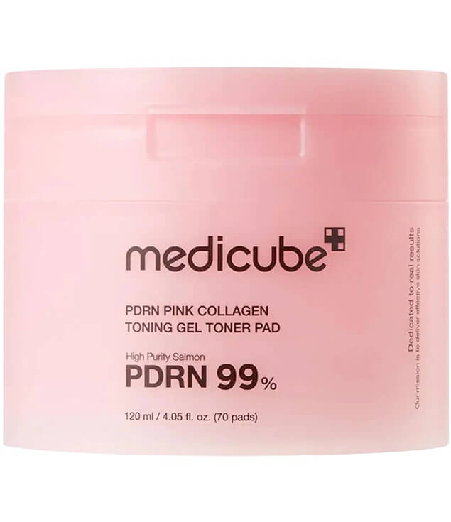 MEDICUBE | PDRN PINK COLLAGEN TONING GEL TONER PAD